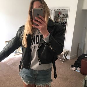 Vintage Leather bomber jacket